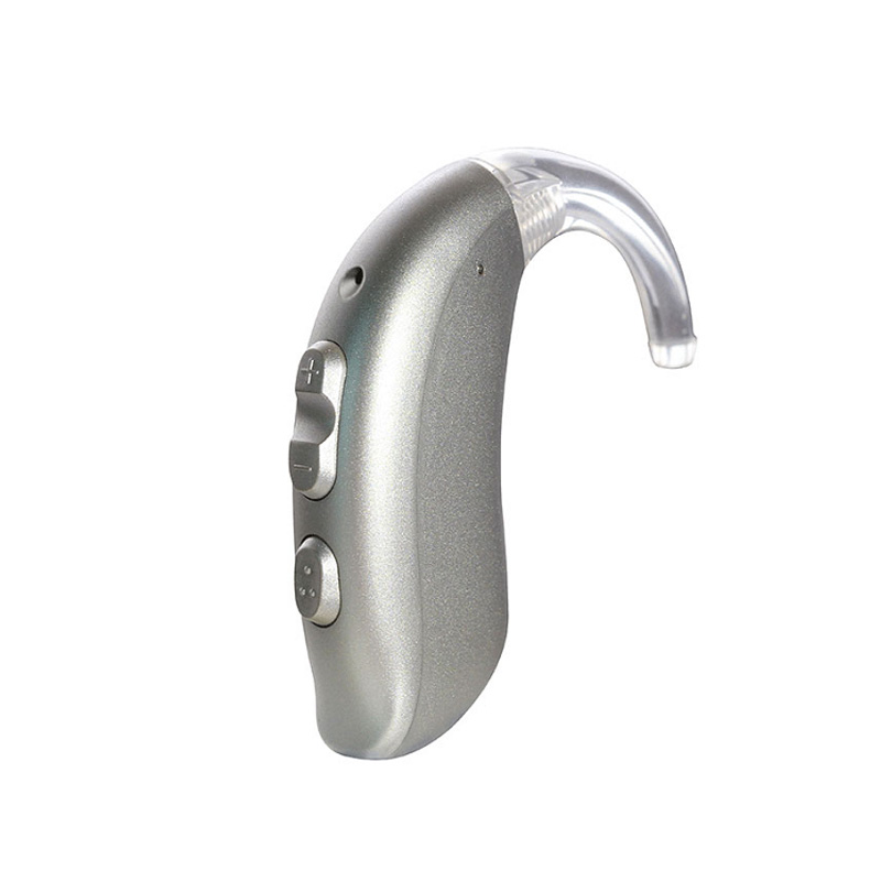 Front view of BTE hearing aids.
